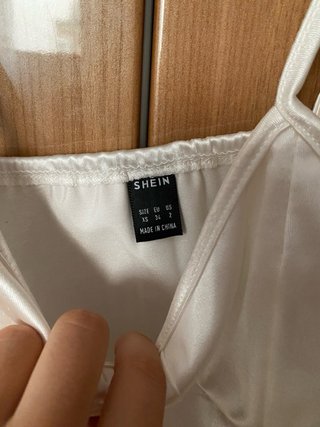 Top Corsé Blanco SHEIN Elástico
