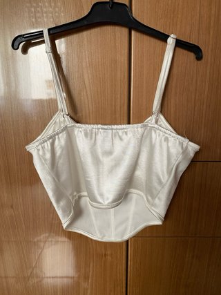 Top Corsé Blanco SHEIN Elástico