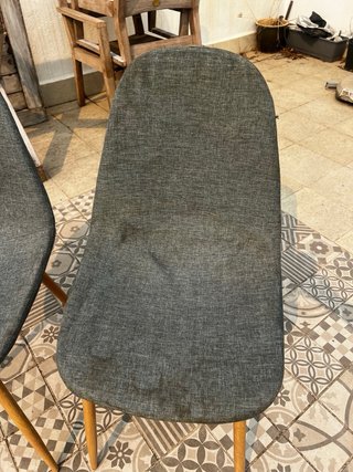 Juego de 2 sillas de comedor grises