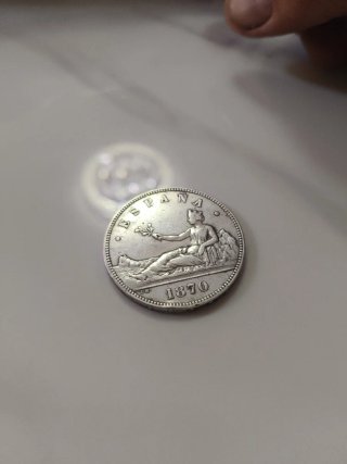 Moneda de Plata Española 1870