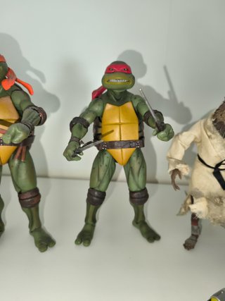 Figuras Tortugas Ninja + Splinter NECA