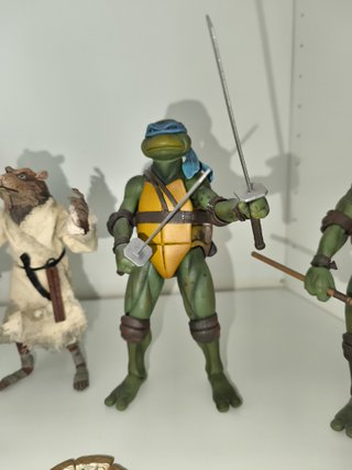 Figuras Tortugas Ninja + Splinter NECA