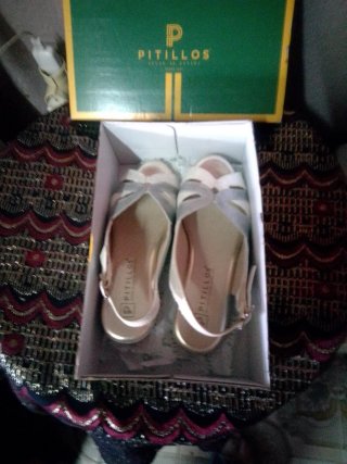 Sandalias Pitillos mujer plateadas talla 38