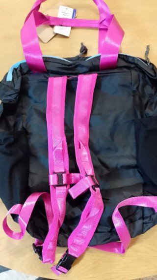 Mochila Patagonia Negra y Rosa