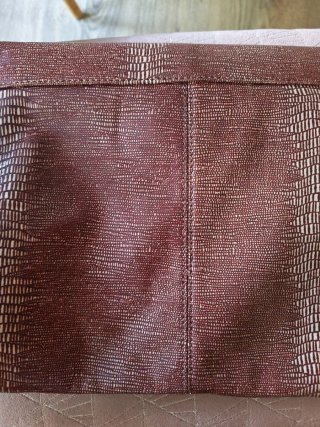 Bolso de mano Uterqüe piel marrón