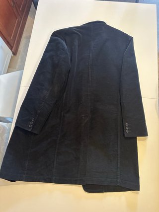 Giacca in camoscio nero