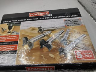 Juego Brocas Forstner Powerfix 5 Piezas