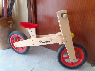 Bicicleta de madera para niñ@s