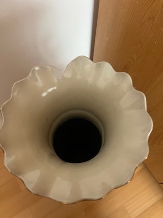 Jarrón Chino Porcelana Dorado