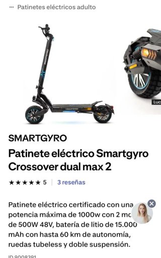Smartgyro X2 Patinete Eléctrico Usado