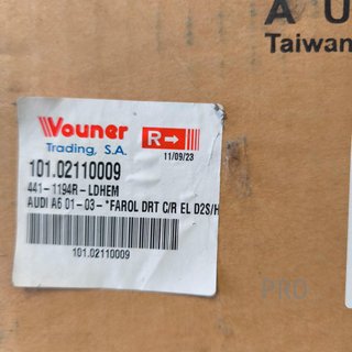 FARO DERECHO AUDI A6 NUEVO 10102110009