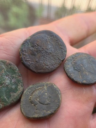Lote di 4 Monete Romane Antiche