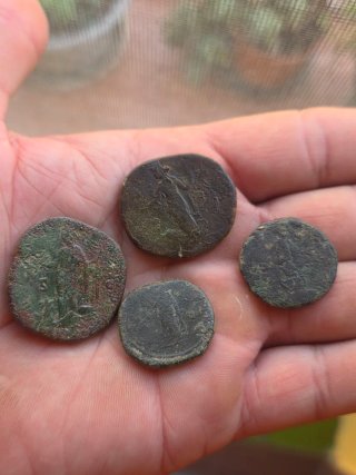 Lote di 4 Monete Romane Antiche