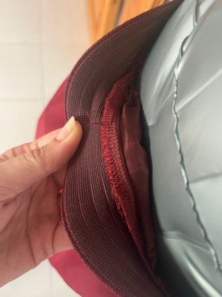 Falda midi tul burdeos hecha a mano