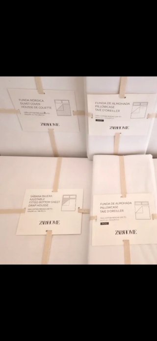 2 Conjuntos Zara Home Sábanas 8 Piezas 150cm