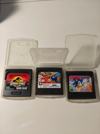 3 Juegos Sega Game Gear: Sonic, Jurassic Park, Mar