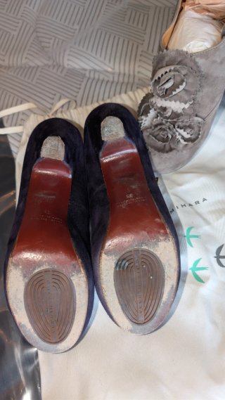 Zapatos Chie Mihara grises y morados