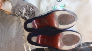 Zapatos Chie Mihara grises y morados