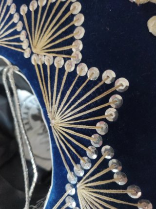 Sombrero Mexicano Auténtico Azul y Plata