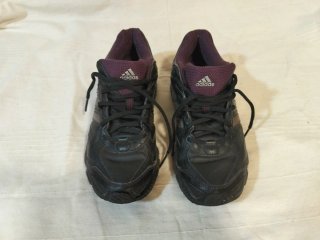 Zapatillas 38 Adidas Negras y Moradas