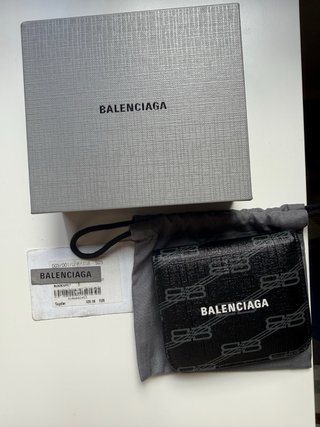 Cartera Balenciaga Original Negra/Gris