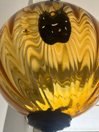 Lampada Murano ambra Venezia vetro