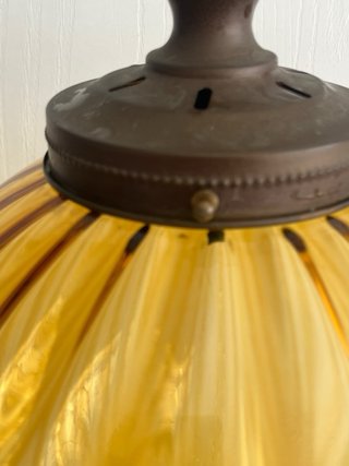 Lampada Murano ambra Venezia vetro