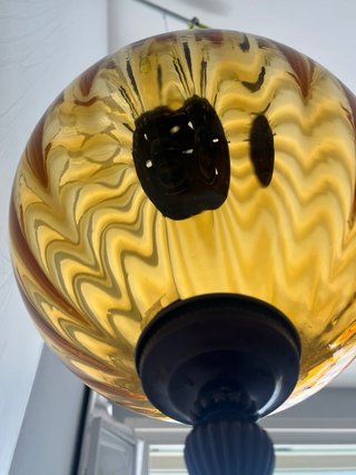 Lampada Murano ambra Venezia vetro