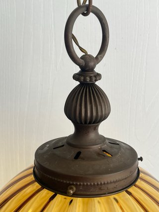 Lampada Murano ambra Venezia vetro