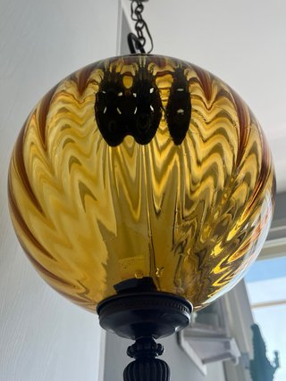 Lampada Murano ambra Venezia vetro