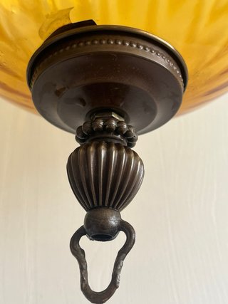 Lampada Murano ambra Venezia vetro