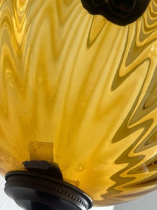 Lampada Murano ambra Venezia vetro