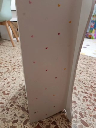 Armario para muñecas de madera blanco