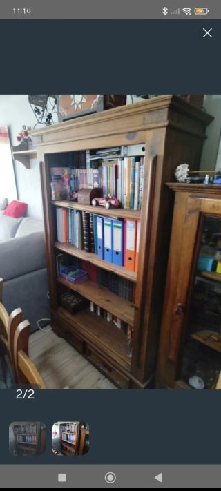 Mueble mexicano madera y cristal