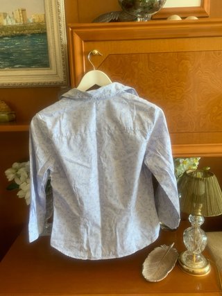 Camisa Cortefiel algodon Estampado Celeste