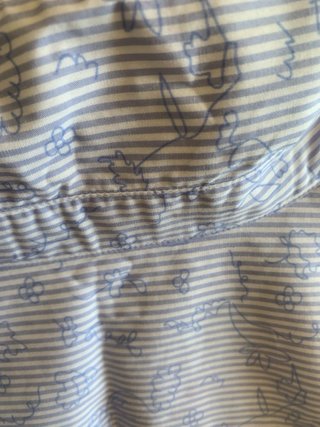 Camisa Cortefiel algodon Estampado Celeste