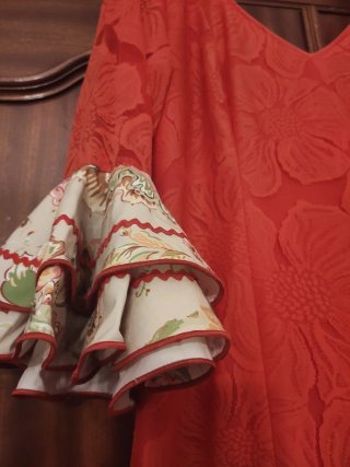 Vestido de flamenca con volantes