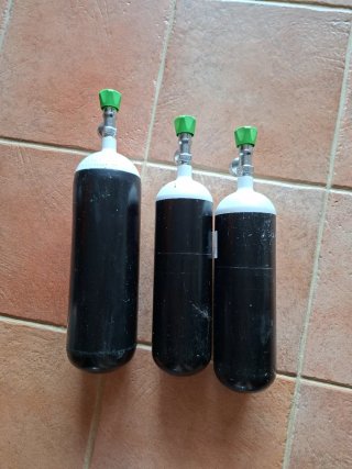 3 Botellas de Oxígeno