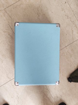 Tocadiscos Bluetooth Azul y Negro