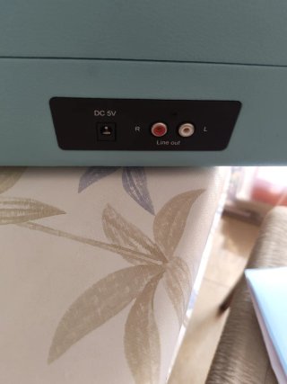 Tocadiscos Bluetooth Azul y Negro