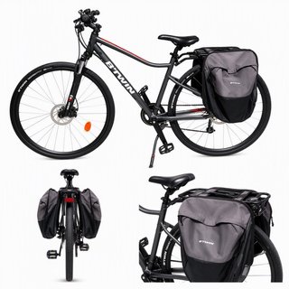 Bici B'Twin Trekking 28 con borse