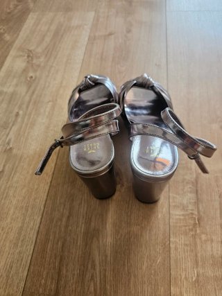 Zapatos fiesta Green Coast Plataforma Color Plata