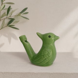 Ocarina ad acqua in ceramica verde