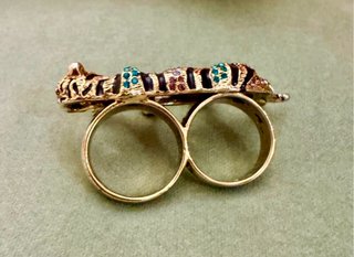 Bimba y Lola Pulsera y Anillo Tigre Multicolor