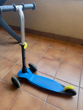 Patinete 3 Ruedas Azul y Amarillo