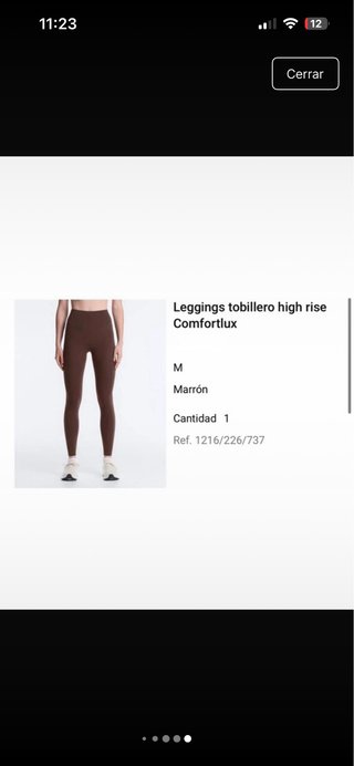 Oysho leggins high rise Comfortlux marrón M