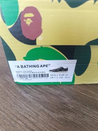 Zapatillas Bape Grises y Negras " calidad top"