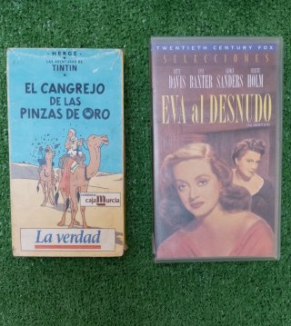 Lote 7 Cintas VHS Películas Clásicas