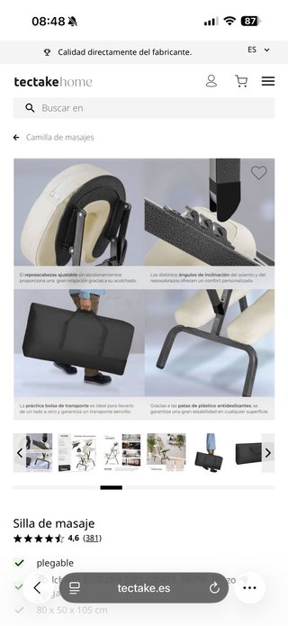 Silla de Massage - TecTake