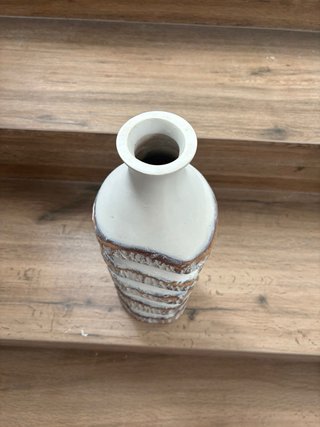 Jarrón Cerámica Vintage Aca Blanco